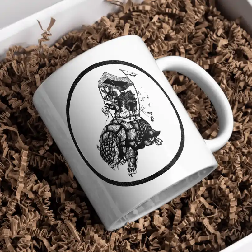 armadillo rider — Mugs