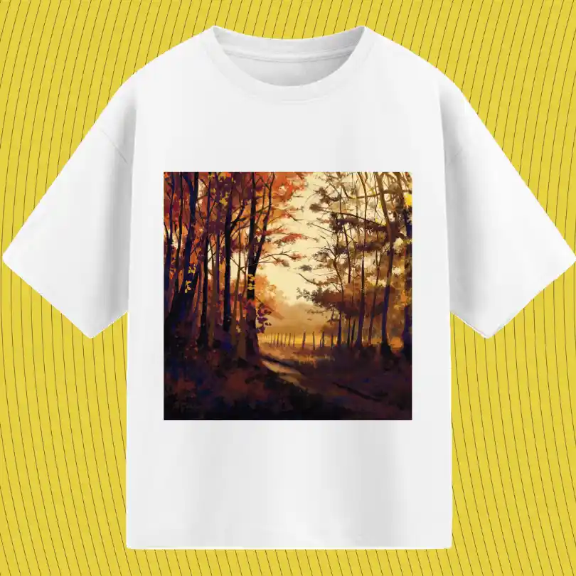 autumn painting — Oversized T-Shirts