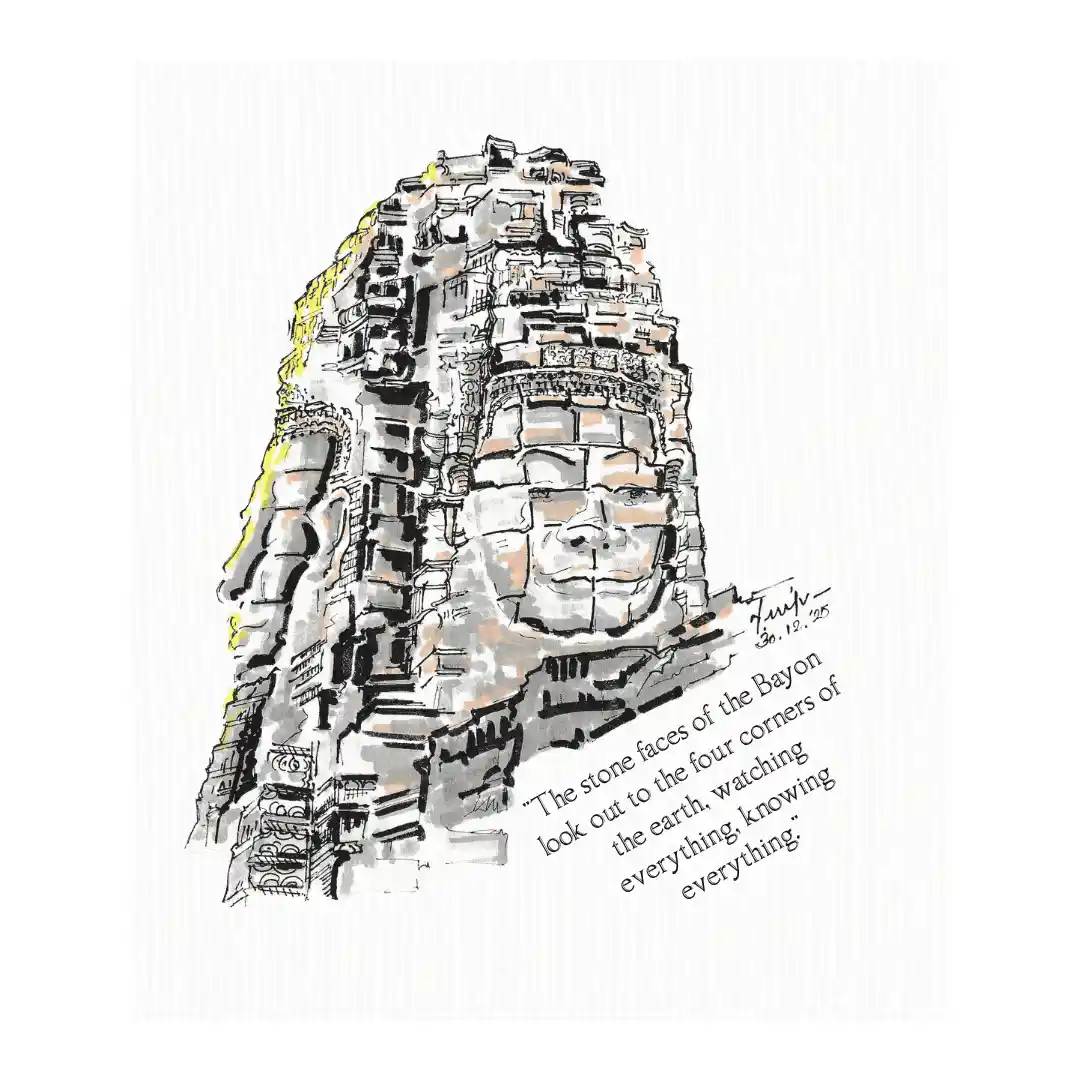 bayon-cambodia — Canvas Art Prints