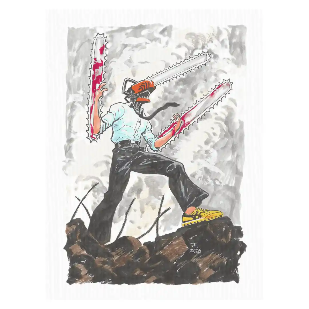 chain saw man — Canvas Art Prints