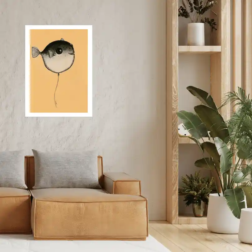 puffer baloon — Poster Art Prints