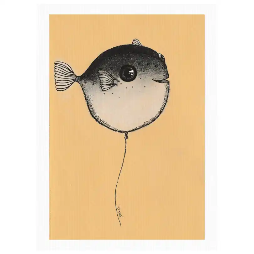puffer baloon — Canvas Art Prints