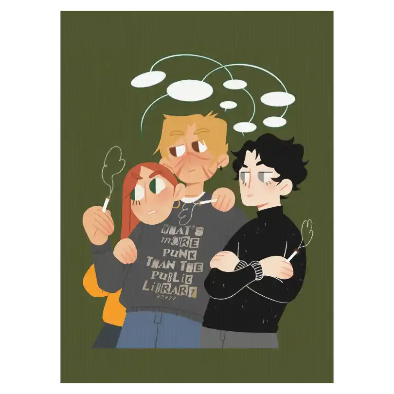 sassy trio — Canvas Art Prints
