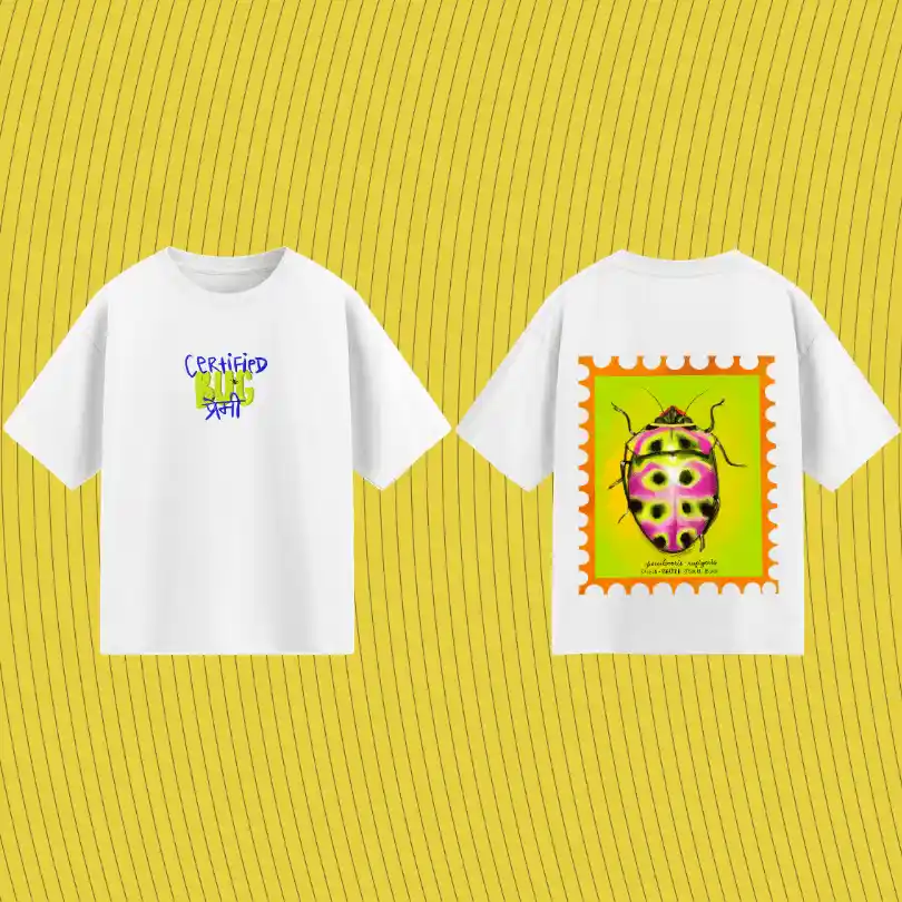 Shield Backed Jewel Bug — Oversized T-Shirts