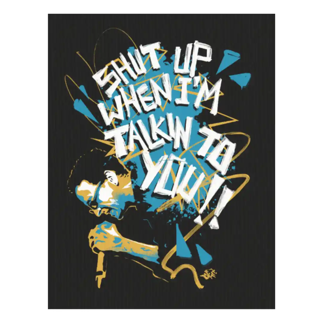 shut up — Canvas Art Prints