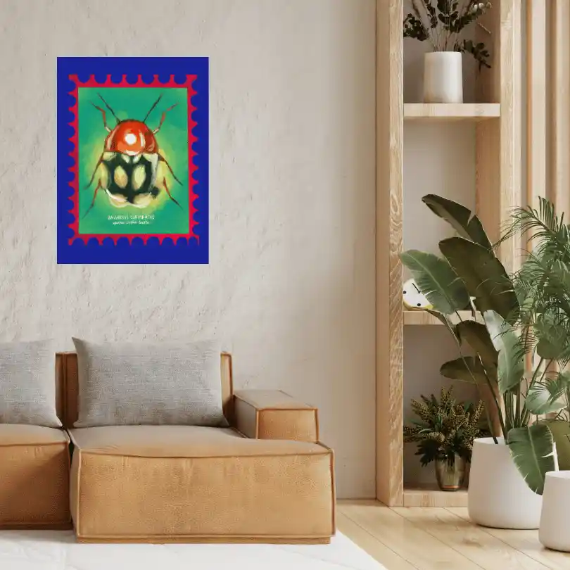 Spotted Lattice Beetle — Poster Art Prints
