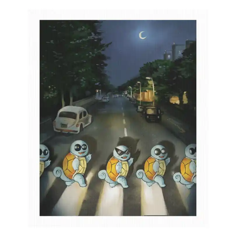 squirtles beatles tribute — Canvas Art Prints
