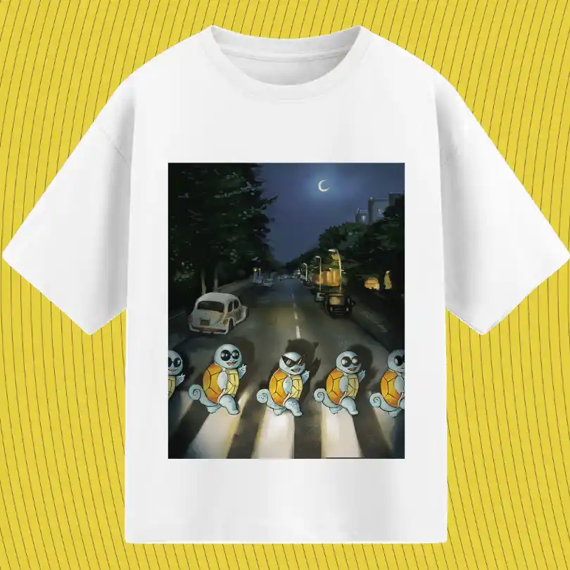 squirtles beatles tribute — Oversized T-Shirts
