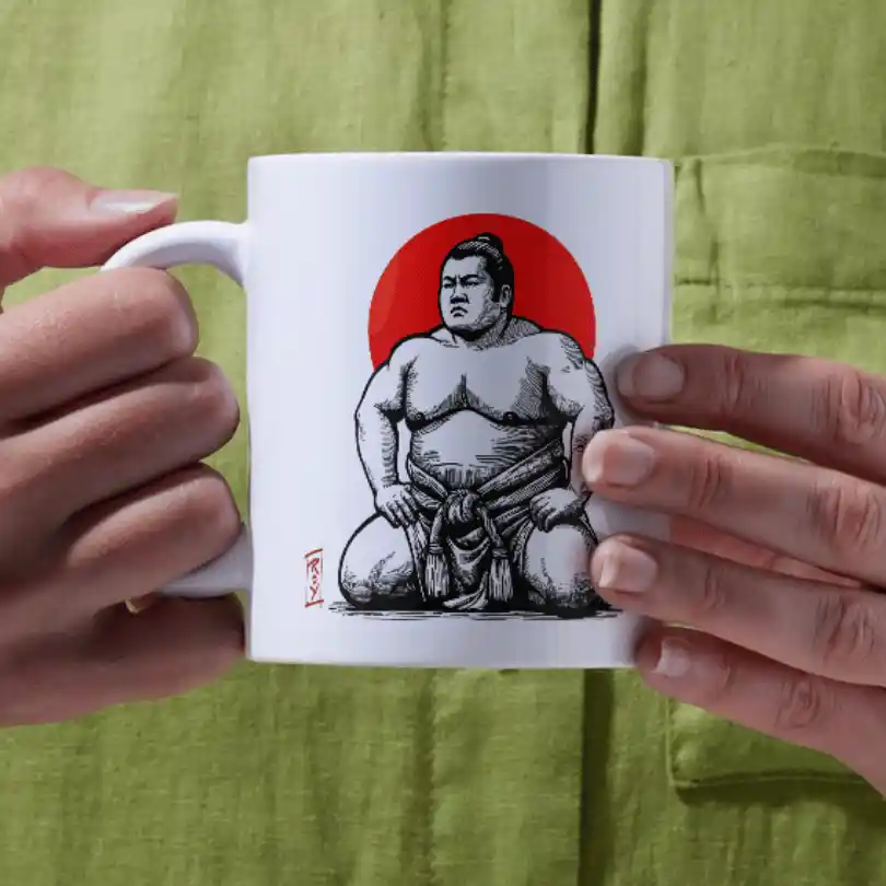 sumo sunset — Mugs