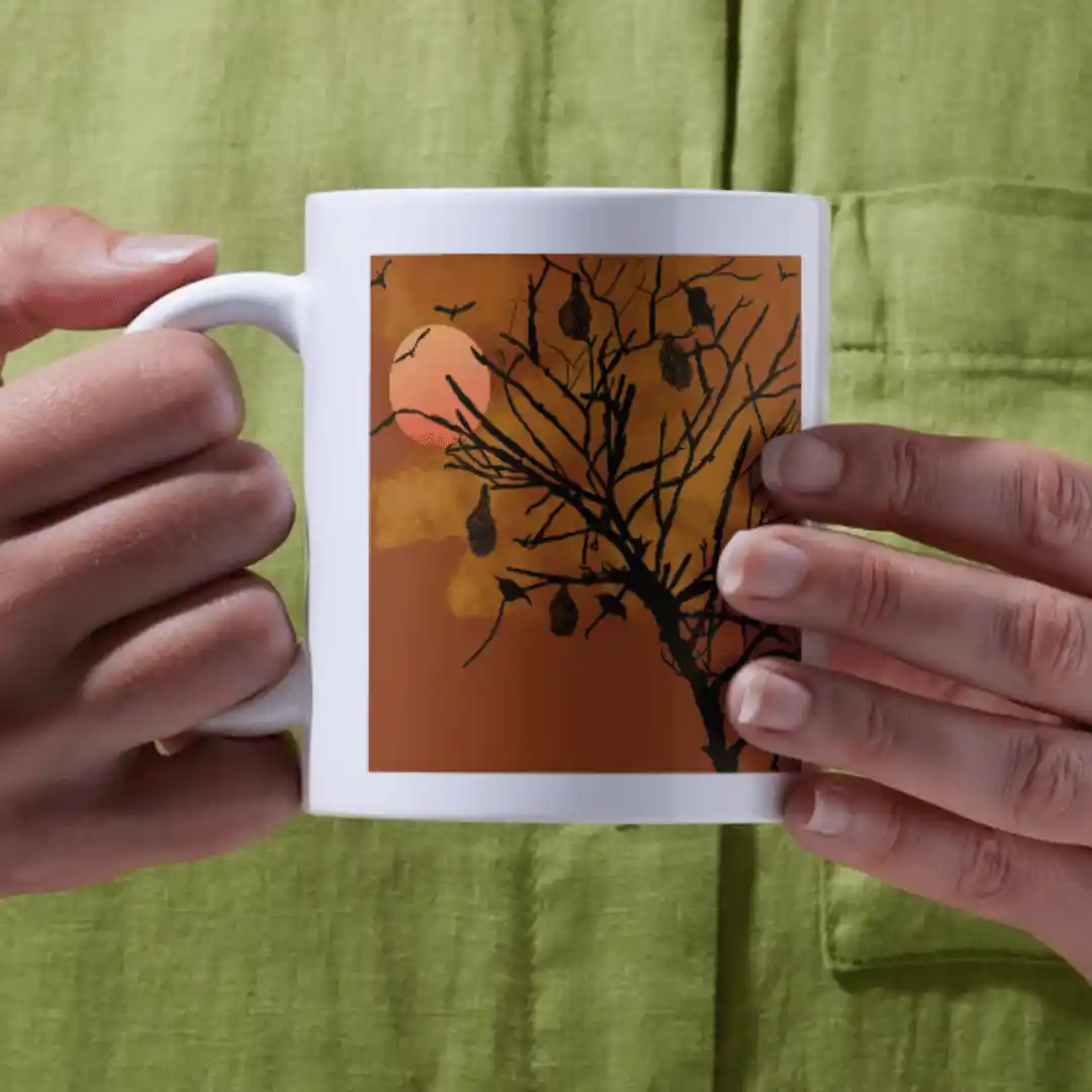 sunset tree — Mugs