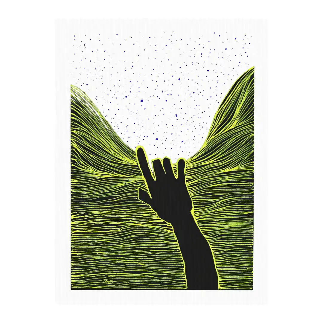 tearing through reality — Canvas Art Prints