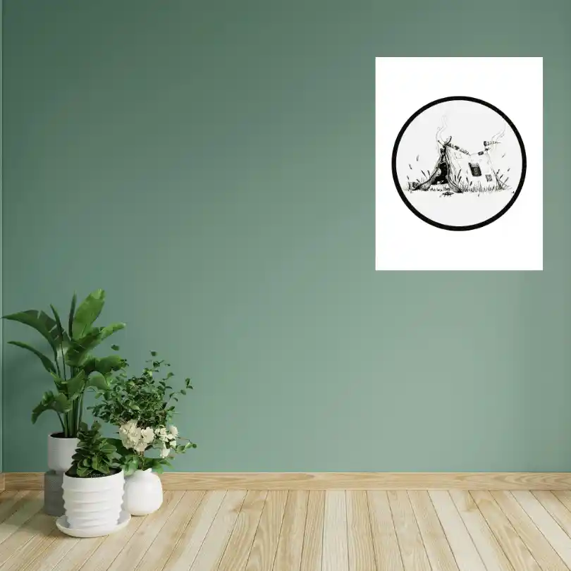 scratch ninja — Poster Art Prints