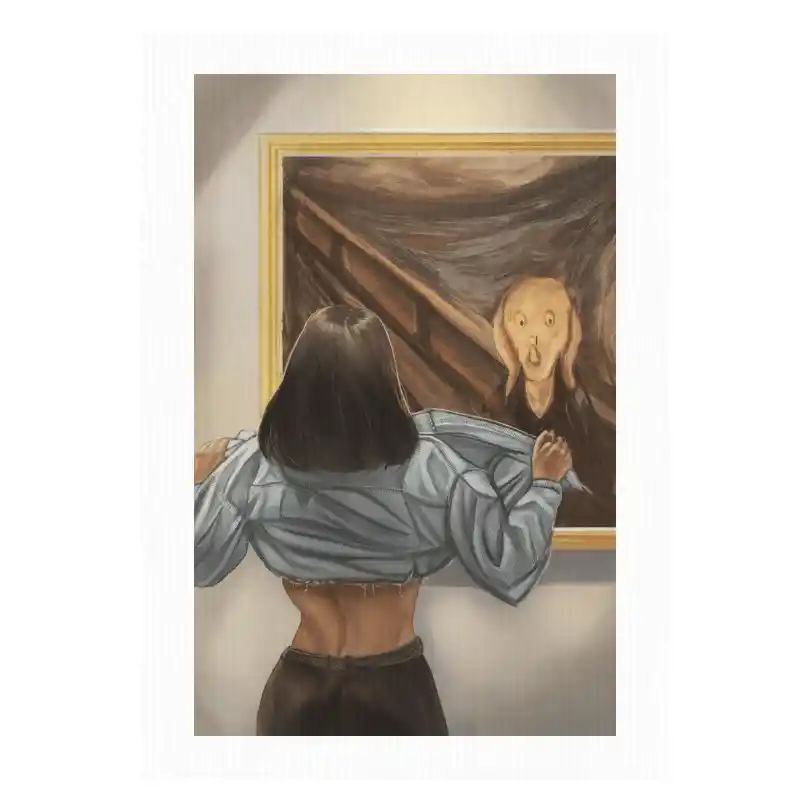 that's why he screamed — Canvas Art Prints