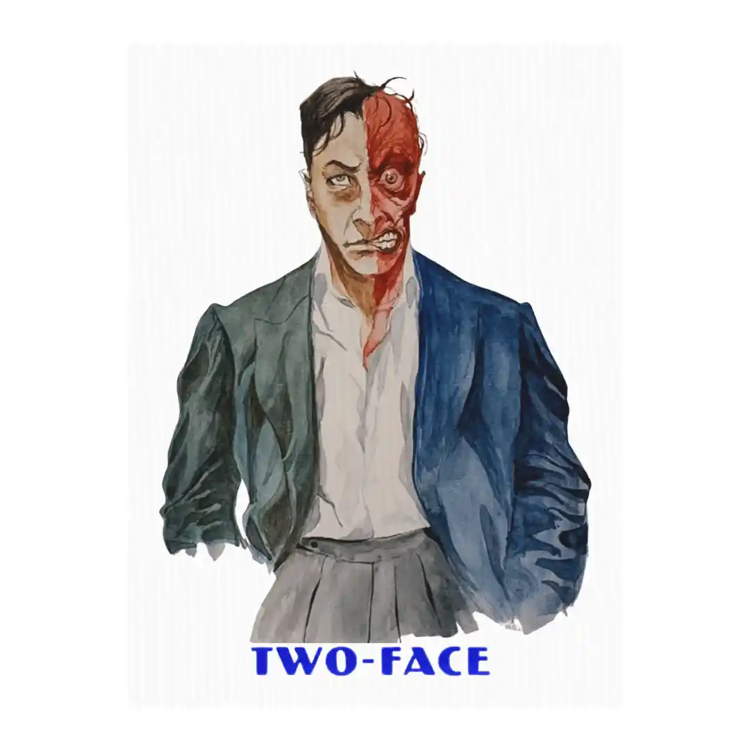 two face — Canvas Art Prints