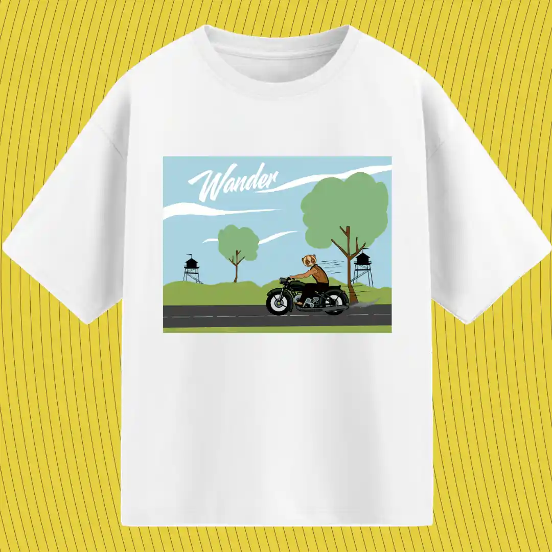 wandering biker — Oversized T-Shirts