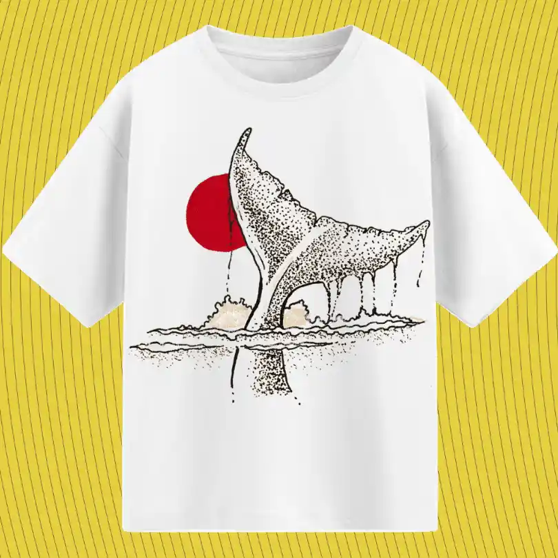 whale breach — Oversized T-Shirts