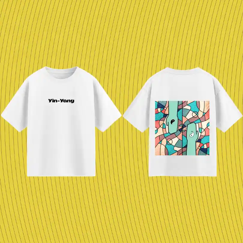 yin yang — Oversized T-Shirts